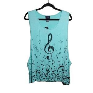 Hot Topic Music Drop Arm Girls Tank - Size L - NWT